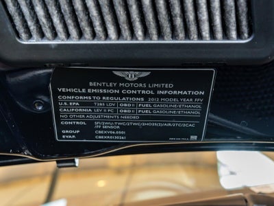 2012 Bentley Continental Gt 2dr Cpe