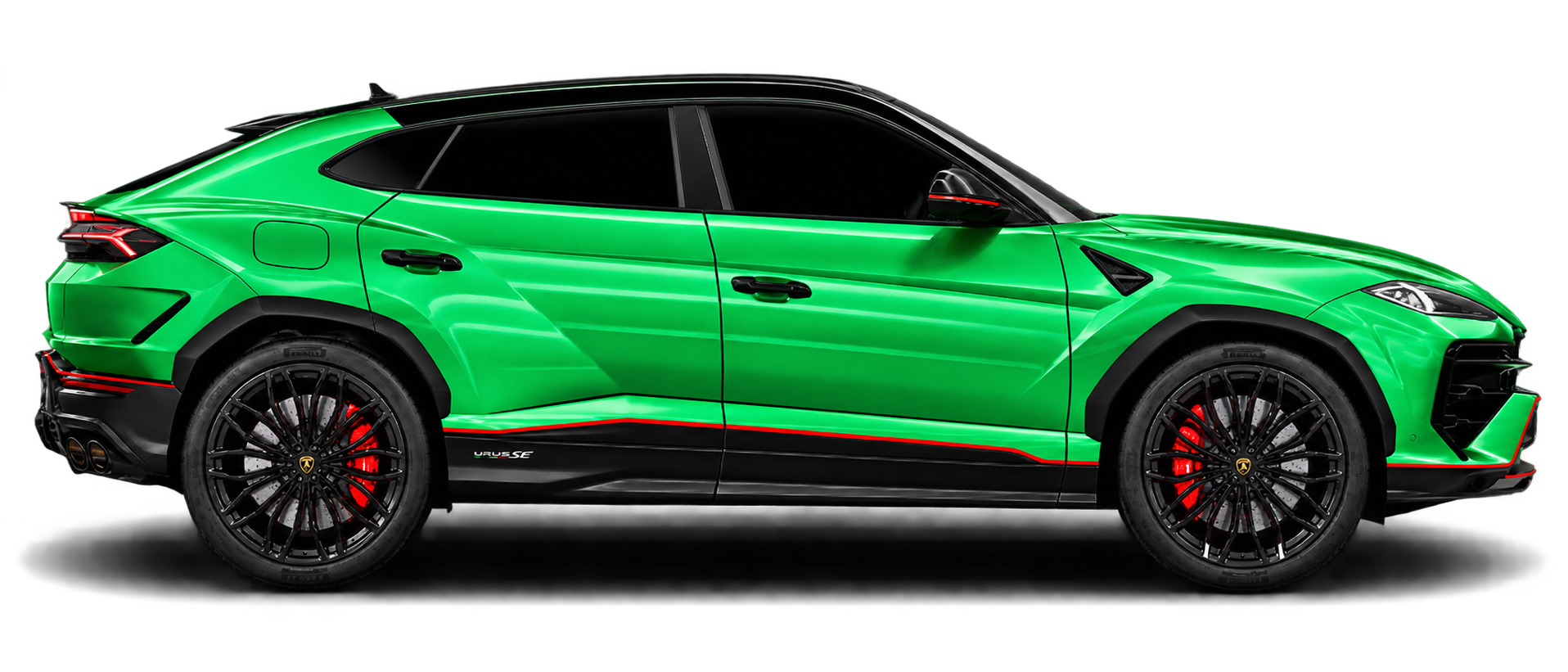 Lamborghini Urus SE front headlight and exterior detail